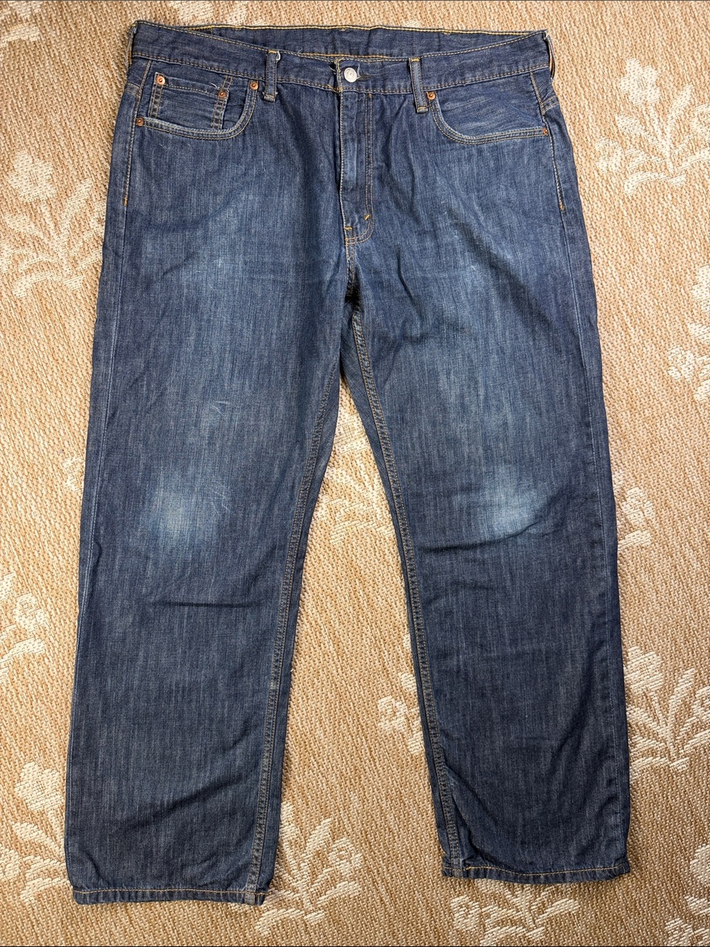 Levi Strauss & Co Relaxed Fit Men's Dark Blue Denim Jeans